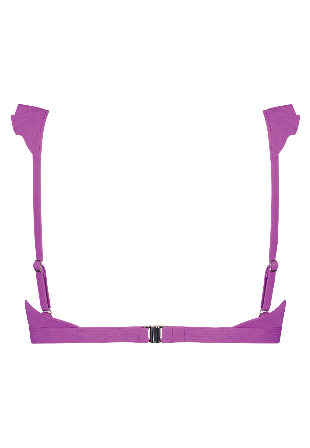 Purple Flash ruffle bikinitop