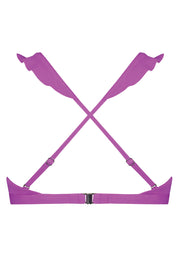 Purple Flash ruffle bikinitop