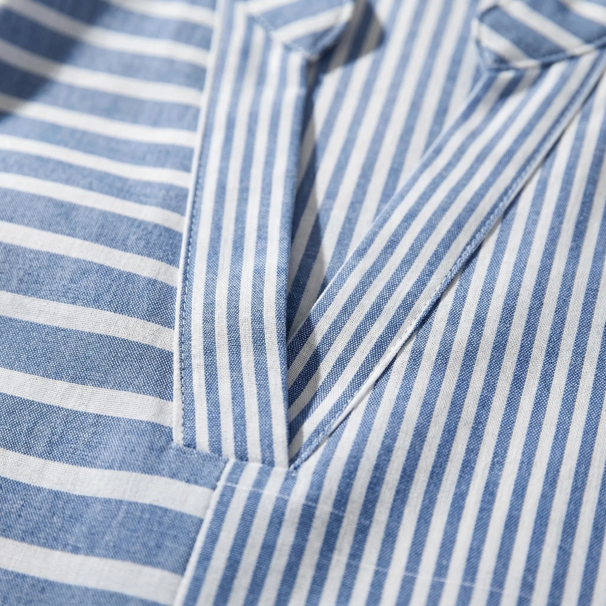 Blouse dames | Gestreepte blouse met korte mouw