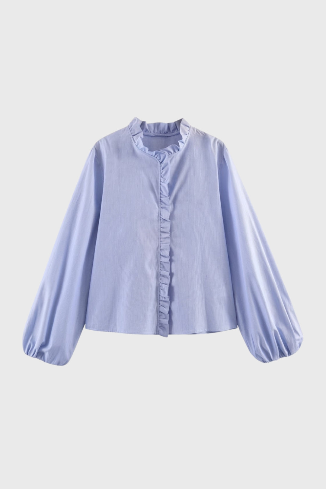 Elegante Blouse met Ruches en Pofmouwen