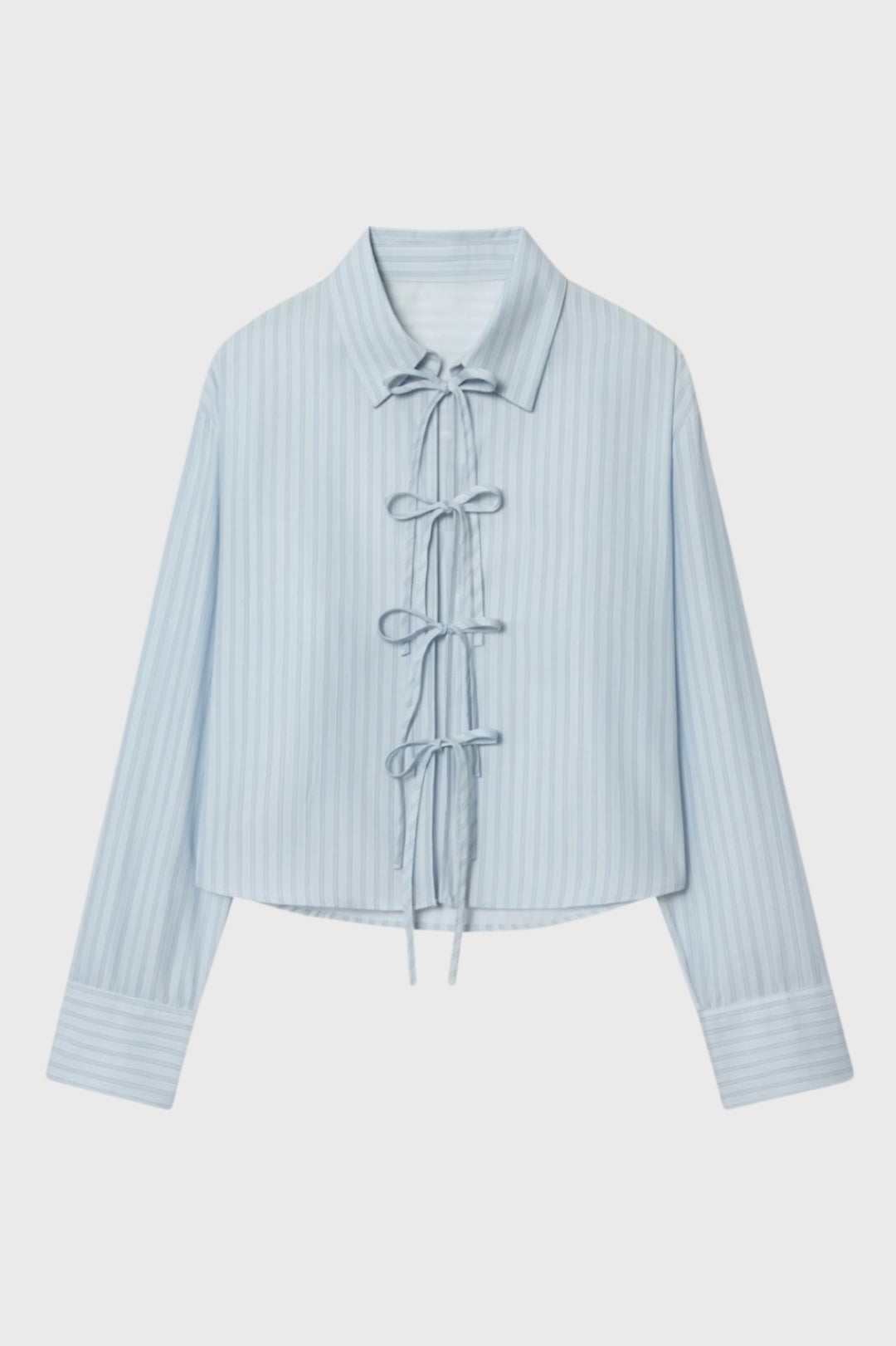 Elegante Blouse met Chinese Knoopsluiting en Moderne Pasvorm