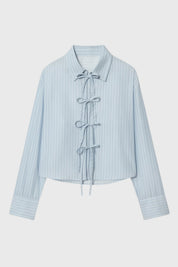 Elegante Blouse met Chinese Knoopsluiting en Moderne Pasvorm