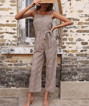 ZANIYA JUMPSUIT - KHAKI PRINT