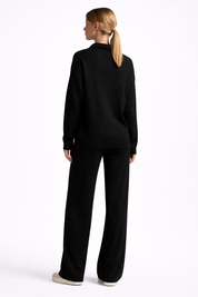 Wide Leg Polo Tweedelige Set – Luxe, Comfortabel & Moeiteloos Stijlvol