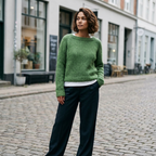 Pleun Klassiek Wollen Trui – Stijlvolle en Warme Merinowollen Damestrui