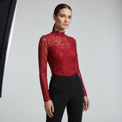 Elegante Kanten Dames Top | Sexy en Feestelijk