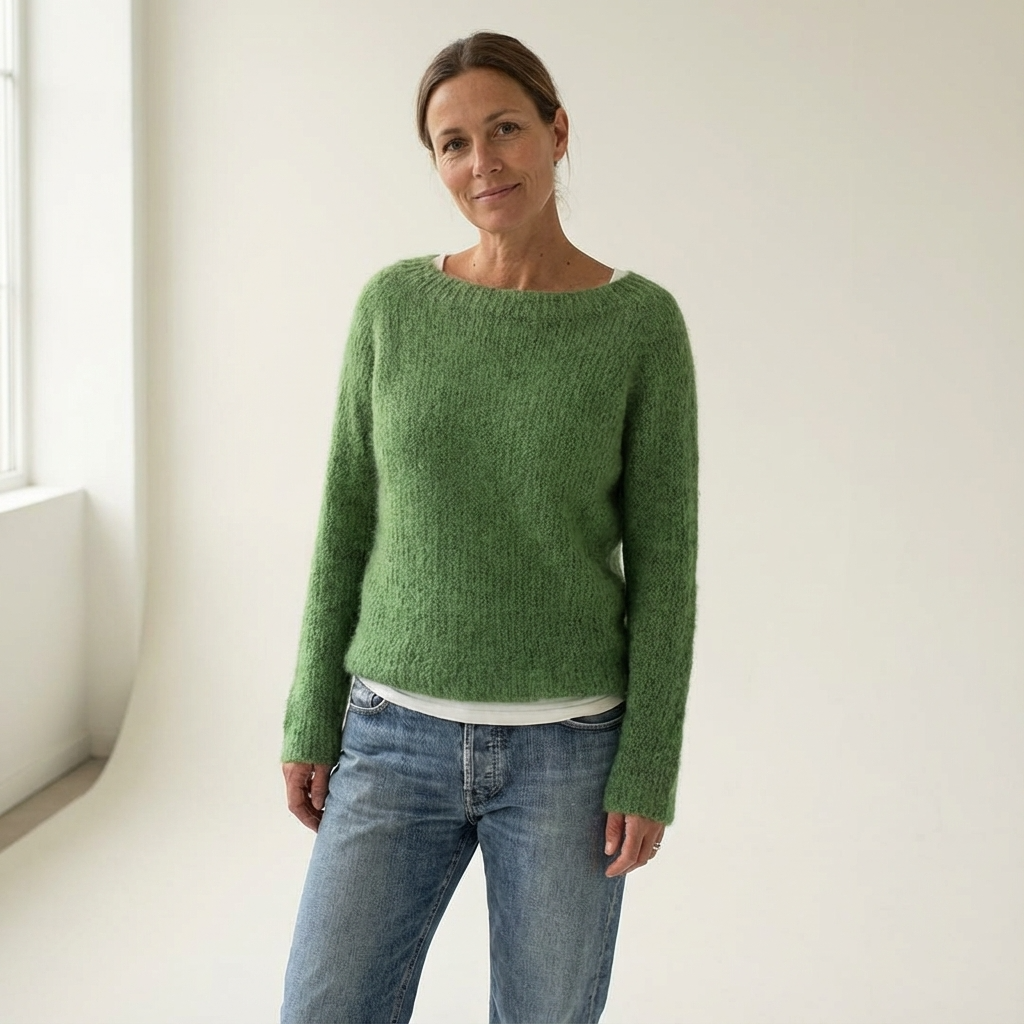 Pleun Klassiek Wollen Trui – Stijlvolle en Warme Merinowollen Damestrui