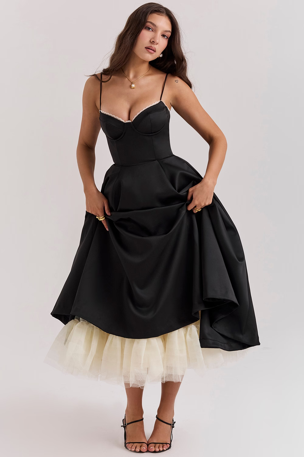 Jurk dames | Lange maxi jurk met elegante pasvorm