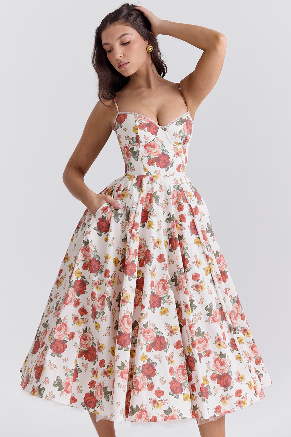 Jurk dames | Lange maxi jurk met elegante pasvorm