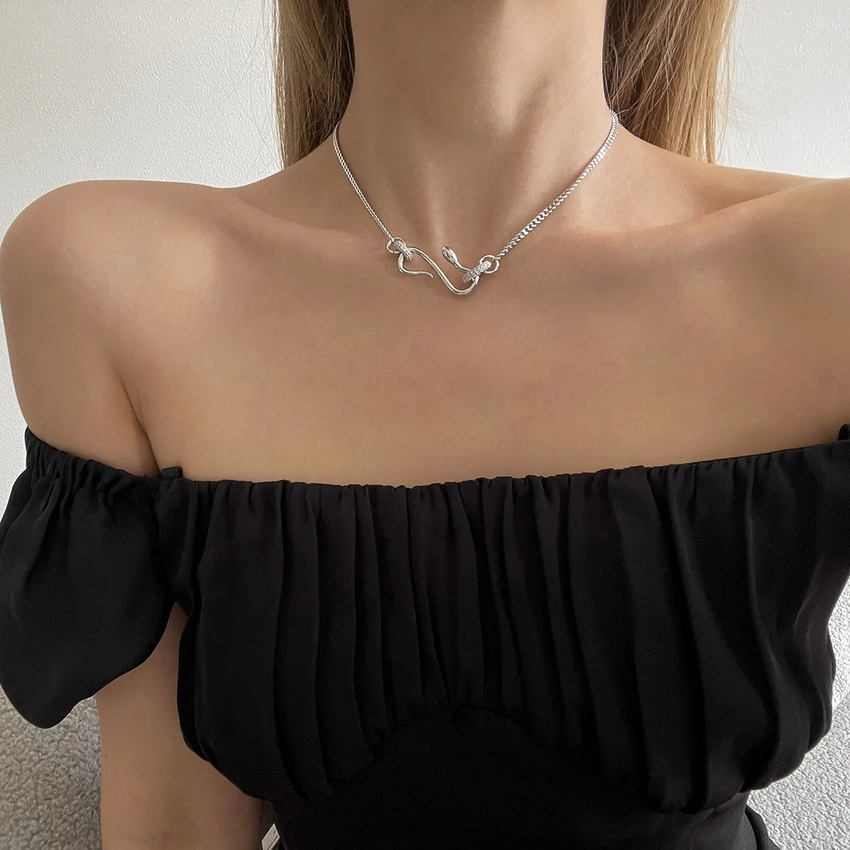 Ketting dames | Elegante ketting met zircon sluiting
