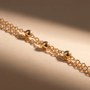 Ketting dames | Gelaagde gouden ketting met fijne details