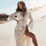Luna | Boheemse Maxi Jurk met Lange Mouwen voor Dames