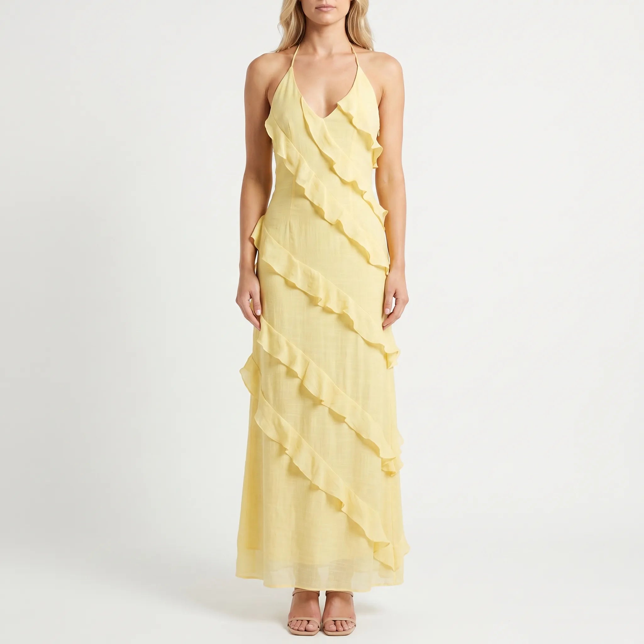Maxi_jurk_dames_Gele_ruffle_jurk_met_v-hals_Store-bay.nl_3.webp