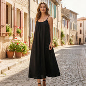 Maxi jurk dames | Luchtige zomerjurk met dunne bandjes