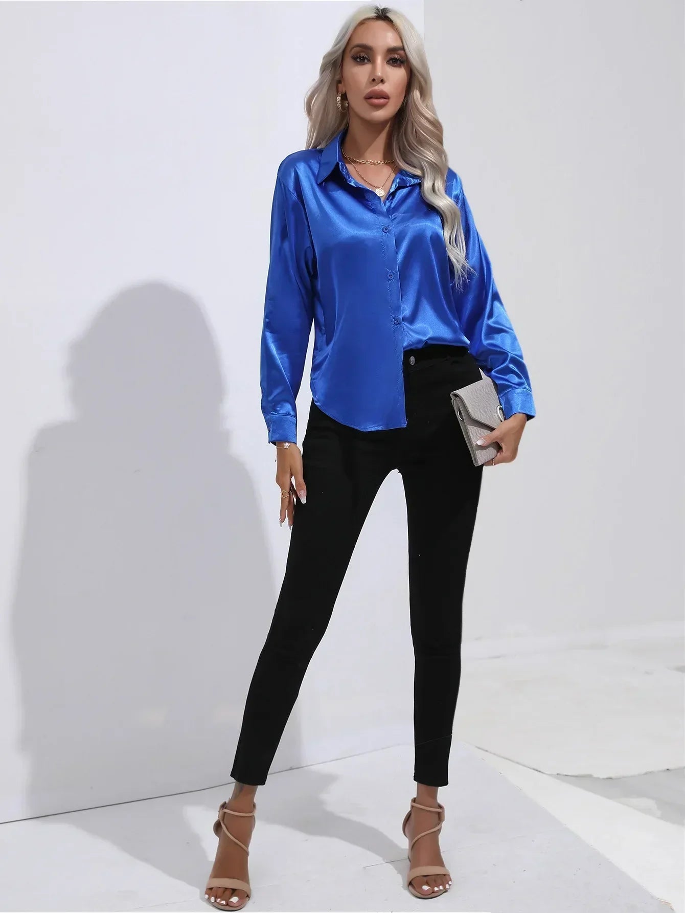 Isotta - Satijnen Blouse