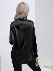 Isotta - Satijnen Blouse