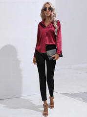 Isotta - Satijnen Blouse