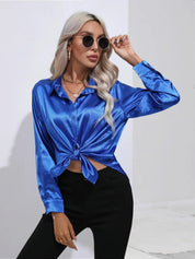 Isotta - Satijnen Blouse
