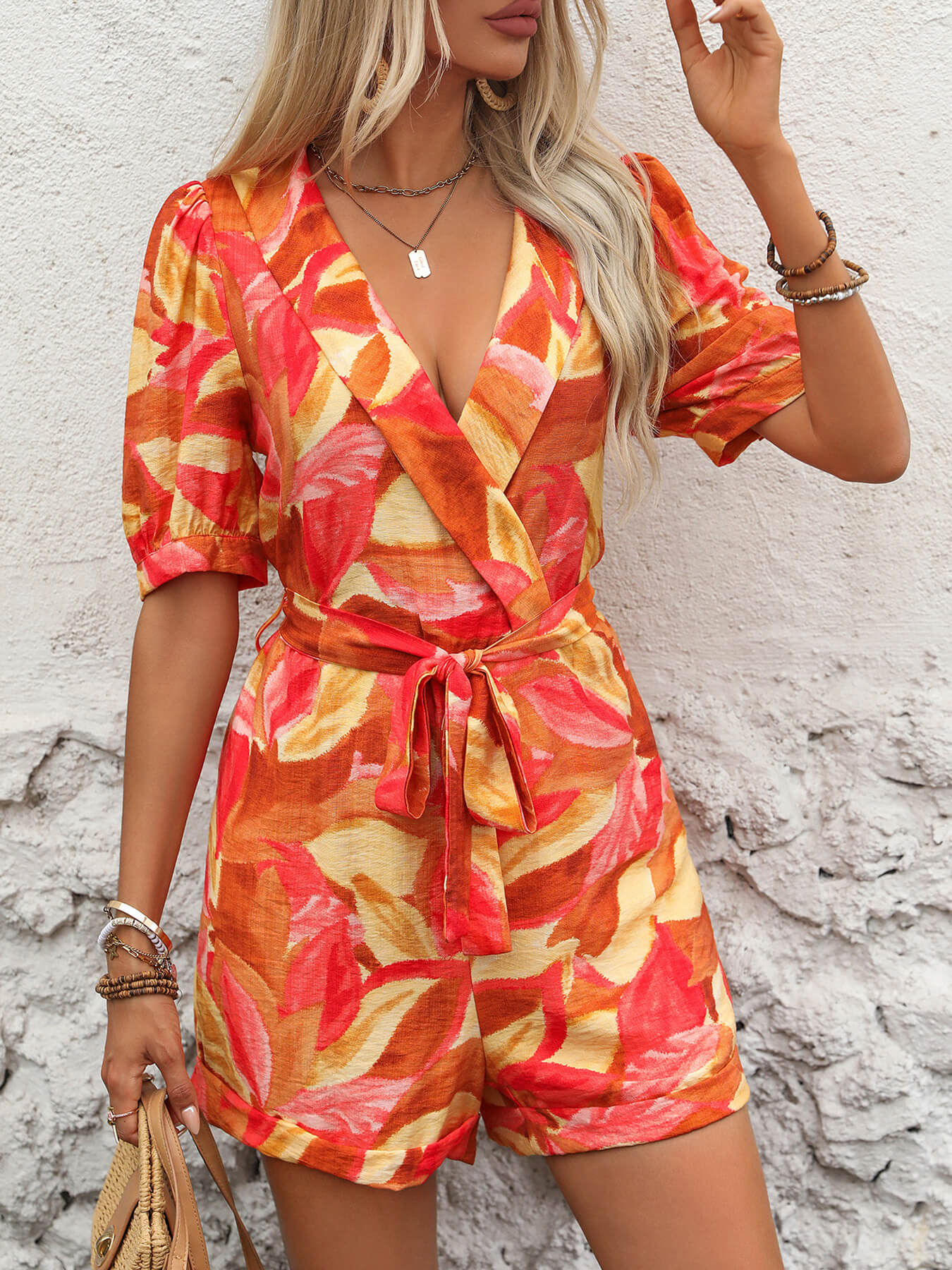 Jaime Blazer Playsuit Dames | Romper met Strikceintuur & Blazer Stijl