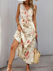 Blooming Garden Tiered Maxi Dress