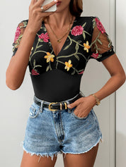 Rema Bodysuit met Bloemenprint - 