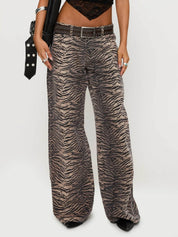 Zebraprint Flare Jeans