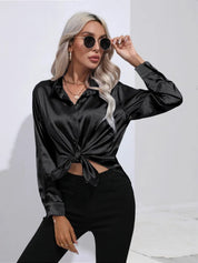 Isotta - Satijnen Blouse