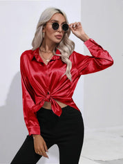 Isotta - Satijnen Blouse