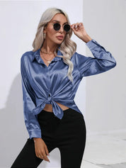 Isotta - Satijnen Blouse