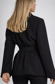 Elegante voor Dames met Riem – Stijlvolle Getailleerde Blazer