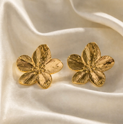 Juliette – Vintage Gouden Bloem Oorbellen