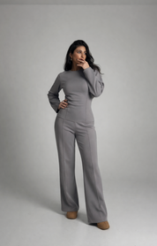 Chique Dames Set – Elegante Tweedelige Outfit met Flatterende Pasvorm