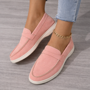 Suède Instappers voor Dames – Slip-on Loafers met Comfortpasvorm