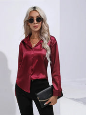 Isotta - Satijnen Blouse