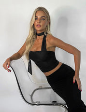Helga | Minimalistische Zomerstijl Mouwloos Nekband Top