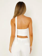Helga | Minimalistische Zomerstijl Mouwloos Nekband Top
