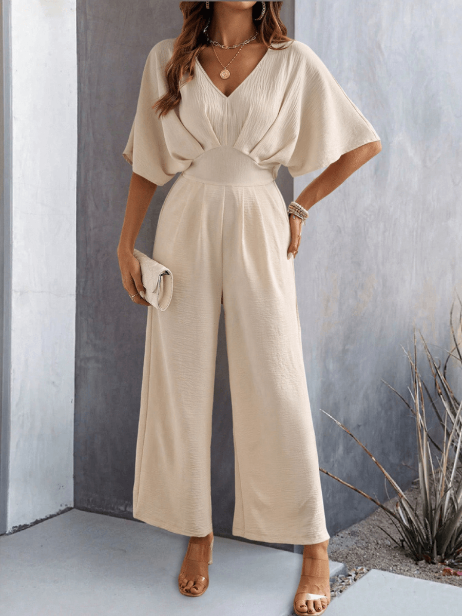 Sangria Sway Wide Leg Jumpsuit | Dames Jumpsuit met Wijde Pijpen
