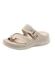 Siketu | Wyona Breathable Cushioned Sandals - apricot