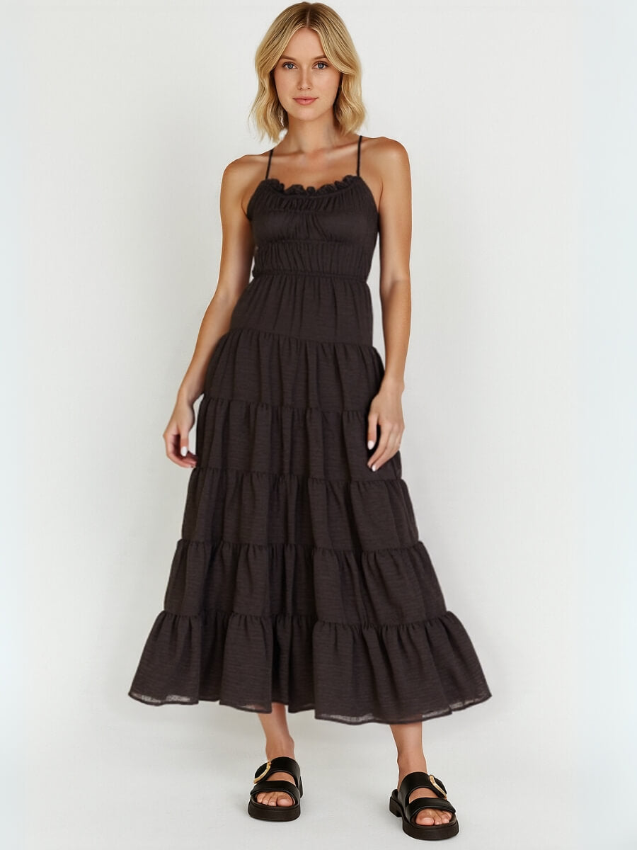 Good Timer Halter Maxi Jurk | Lange Jurk