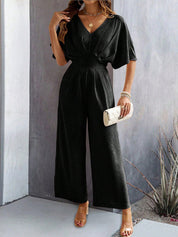 Sangria Sway Wide Leg Jumpsuit | Dames Jumpsuit met Wijde Pijpen