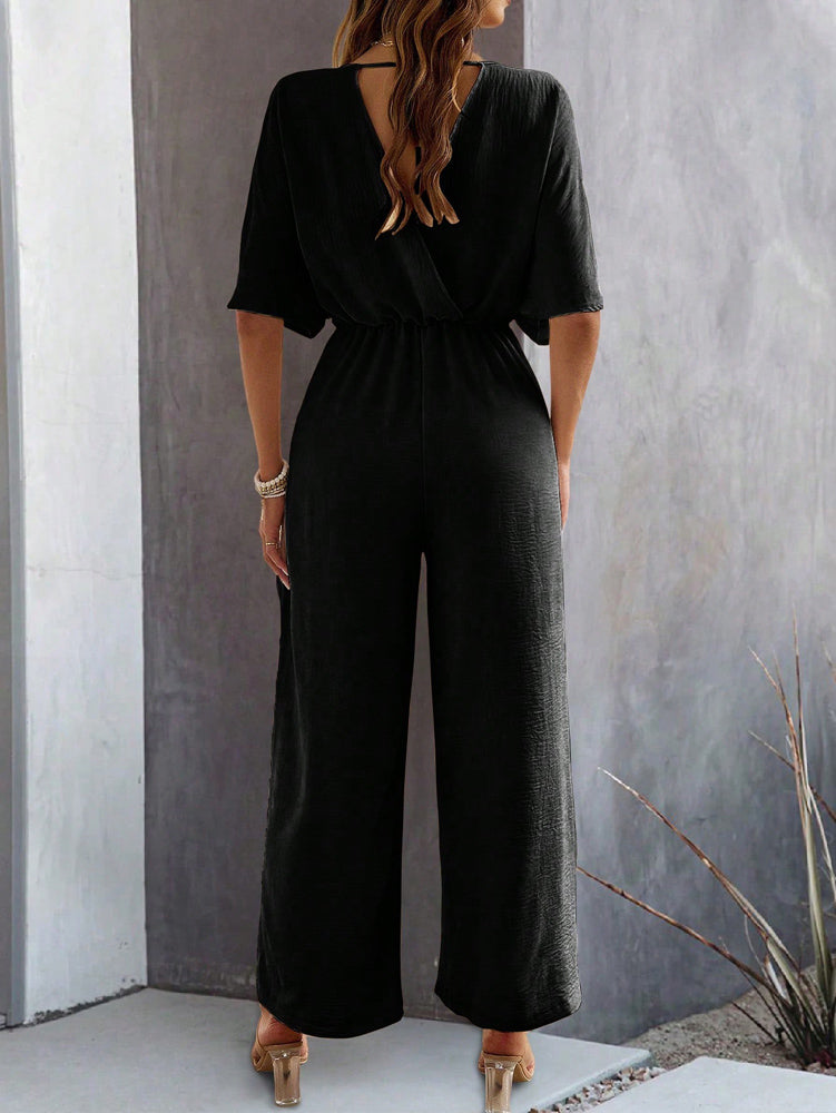 Sangria Sway Wide Leg Jumpsuit | Dames Jumpsuit met Wijde Pijpen