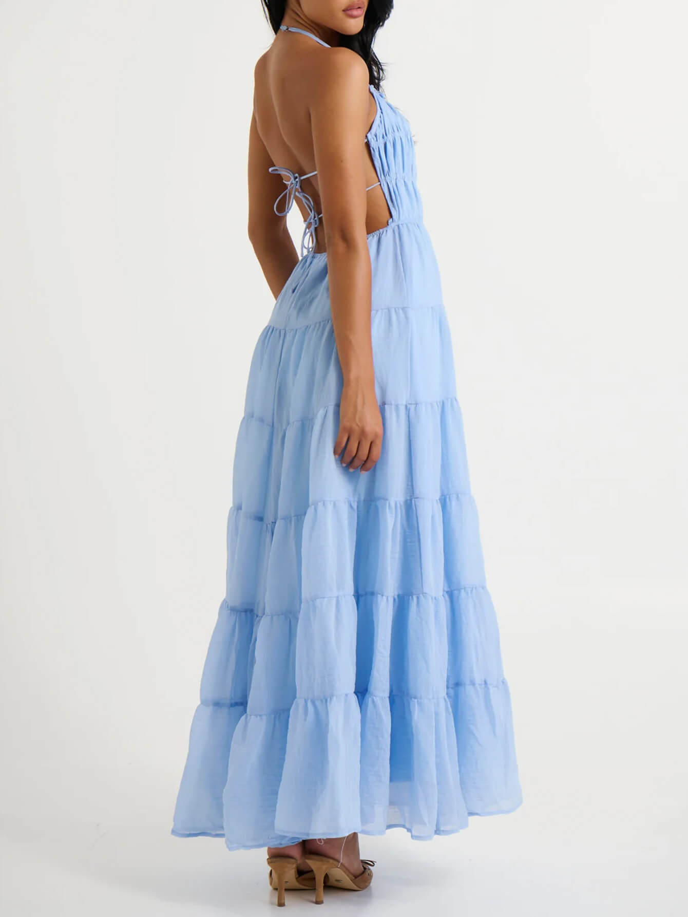 Good Timer Halter Maxi Jurk | Lange Jurk