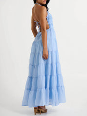 Good Timer Halter Maxi Jurk | Lange Jurk