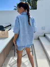 Cool Again | Denim Bijpassende Set - Blauw