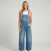 Denim Tuinbroek met Rechte Pijpen en Casual Pasvorm