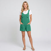 Casual Zomer Playsuit met Zakjes en Losse Pasvorm