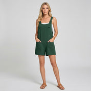 Casual Zomer Playsuit met Zakjes en Losse Pasvorm