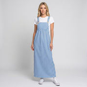 Luchtige Maxi Jurk met Streepprint en Losse Pasvorm