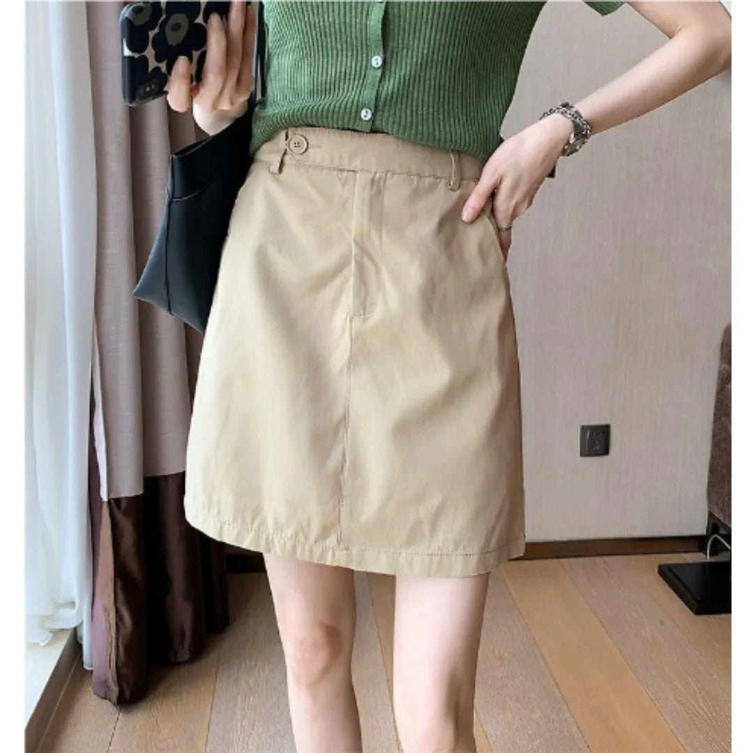 casual-rok-voor-dames-beige-mexie-mode.webp