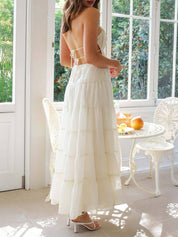 Good Timer Halter Maxi Jurk | Lange Jurk